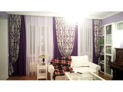 Классические шторы в гостиной фото в интерьере пример 2165