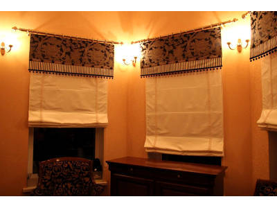 Римские шторы для кабинета фото в интерьере пример 2091