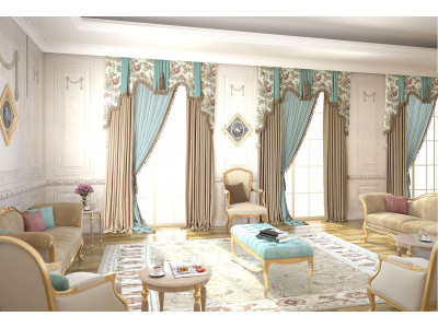 Классические шторы в гостиной фото в интерьере пример 659