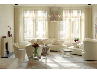 Тюлевые шторы в гостиной фото в интерьере пример 640