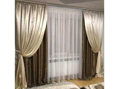 Классические шторы в спальне фото в интерьере пример 584