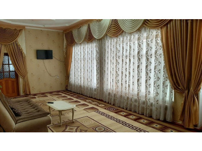 Классические шторы в гостиной фото в интерьере пример 575
