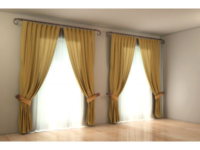 Классические шторы в гостиной фото в интерьере пример 722