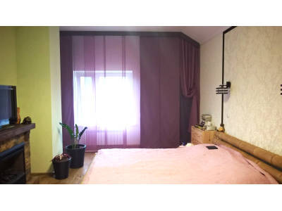 Японские шторы панели в спальню фото в интерьере пример 2197