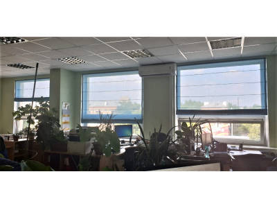 Тюлевые шторы в офисе фото в интерьере пример 2444