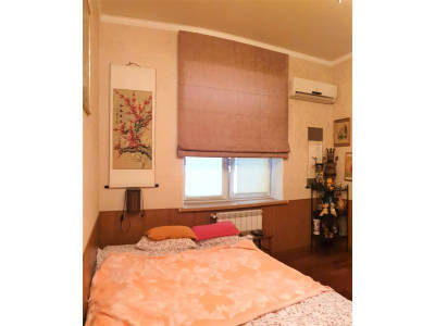 Римские шторы для спальни фото в интерьере пример 2576