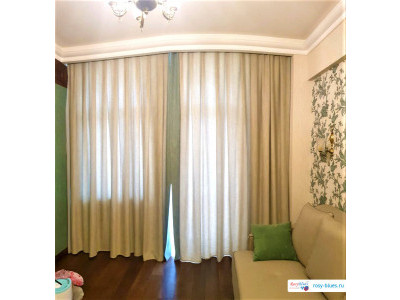 Классические шторы в гостиной фото в интерьере пример 2608