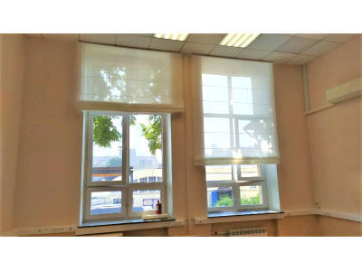 Тюлевые шторы в офисе фото в интерьере пример 2626