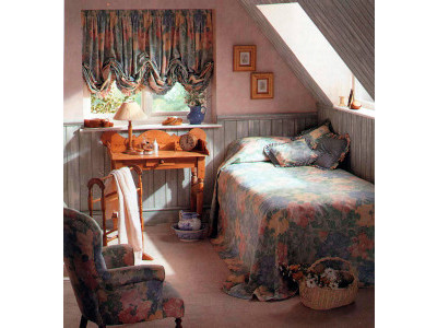 Австрийские шторы в спальне фото в интерьере пример 222