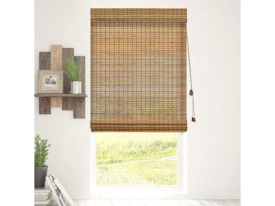 Бамбуковые шторы фото в интерьере пример 1703