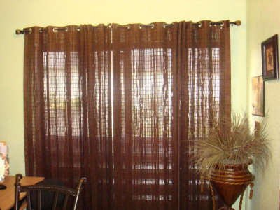 Бамбуковые шторы фото в интерьере пример 1760