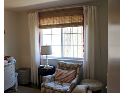 Бамбуковые шторы в спальне фото в интерьере пример 1755