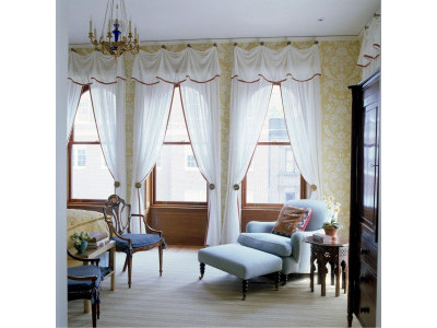 Тюлевые шторы в спальне фото в интерьере пример 517