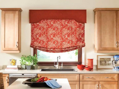 Римские шторы на кухню фото в интерьере пример 1048