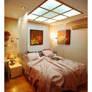 Верёвочные шторы в спальне фото в интерьере пример 1357