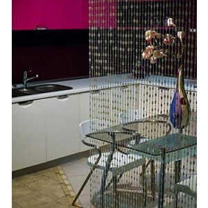 Верёвочные шторы на кухне фото в интерьере пример 1379