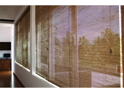 Бамбуковые шторы фото в интерьере пример 1754 : 2