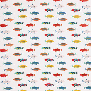 Ткань: Mr Fish / цвет: Poppy / Коллекция: ILIV : 2