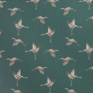 Ткань: Cranes / цвет: Jade / Коллекция: ILIV : 2